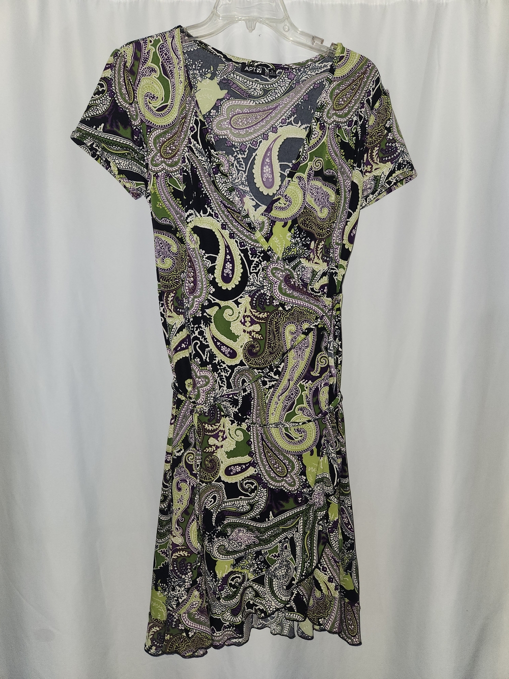 Paisley Wrap Dress #slimming #luxurious #flattering #party #jewel tone #vibrant